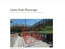 Tablet Screenshot of lionsparkplayscape.ruralstudioblogs.org